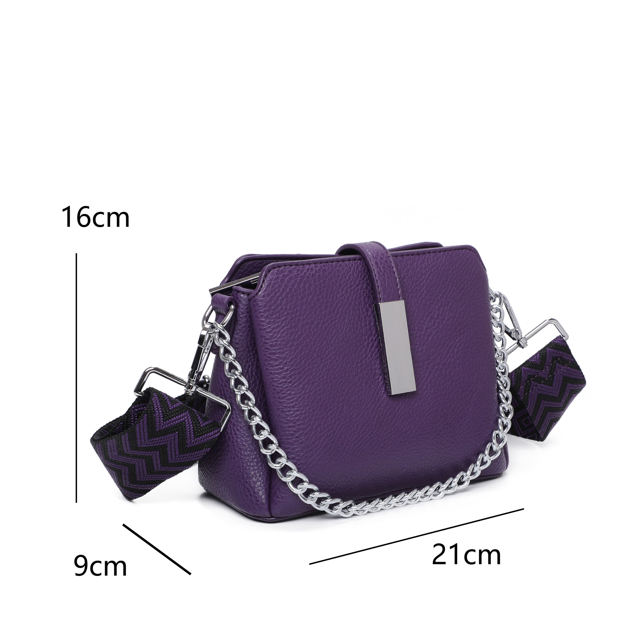 Mag dot flap extra closure Crossbody Bag