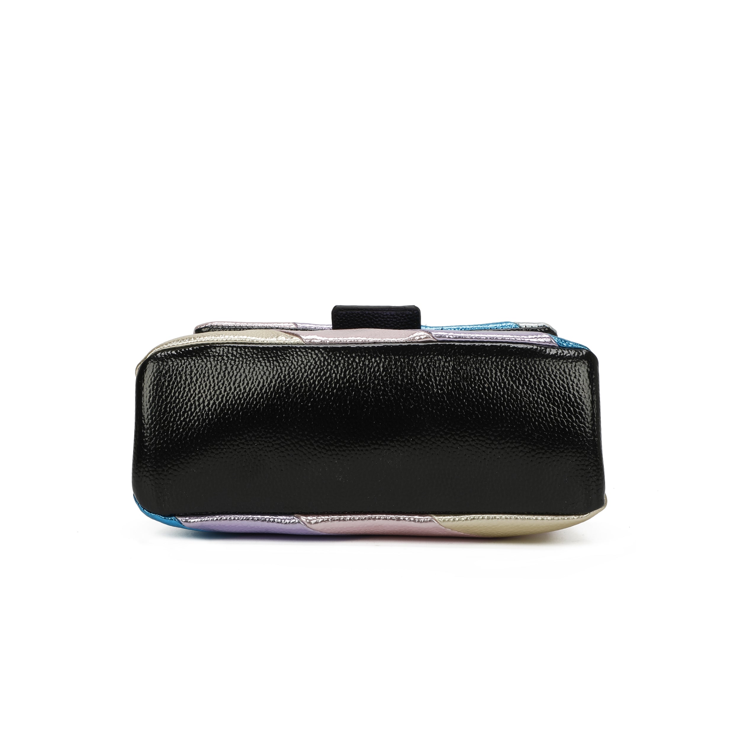 Craze London Metallic Stripes Bag