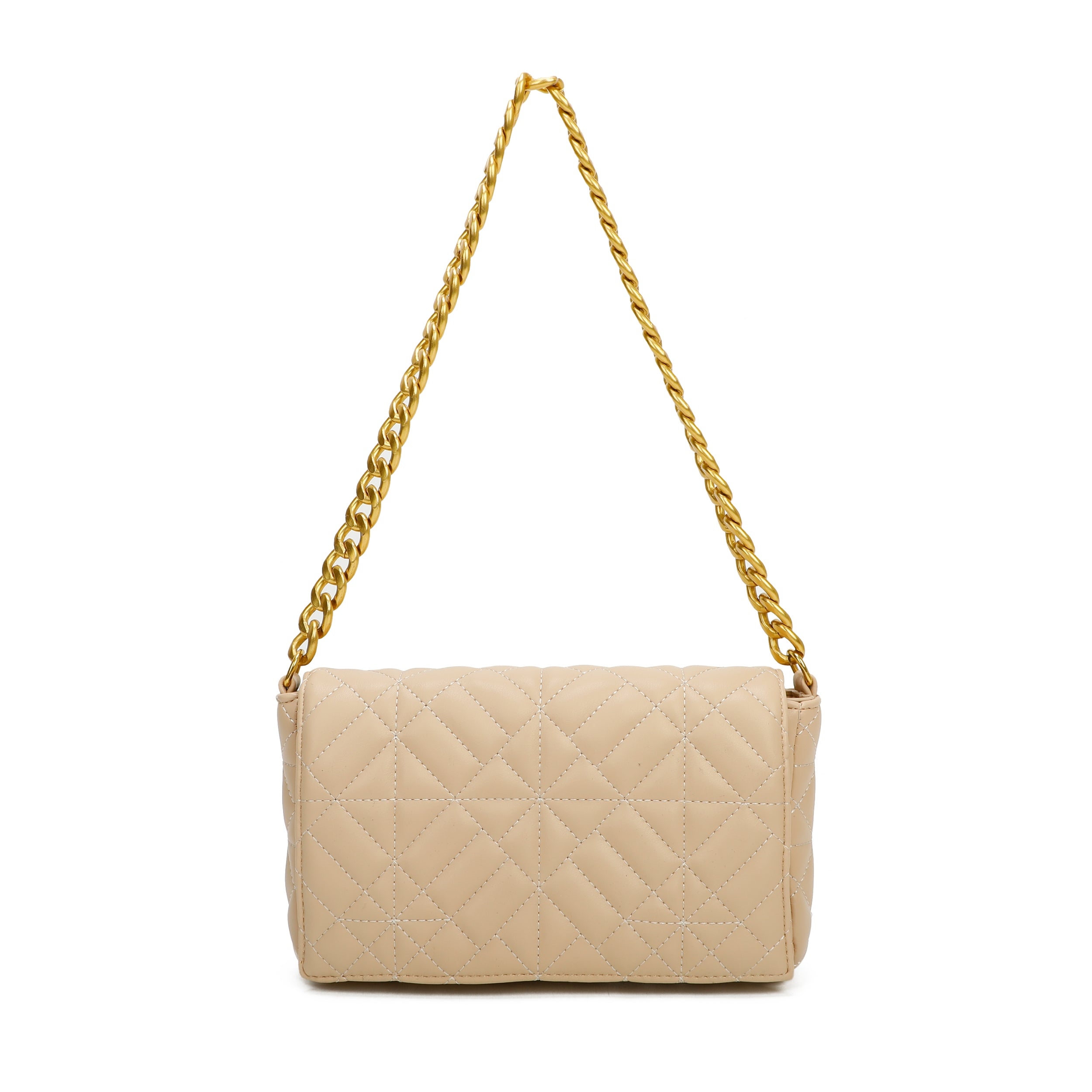 Craze London Quilted All over Big Chain Bag