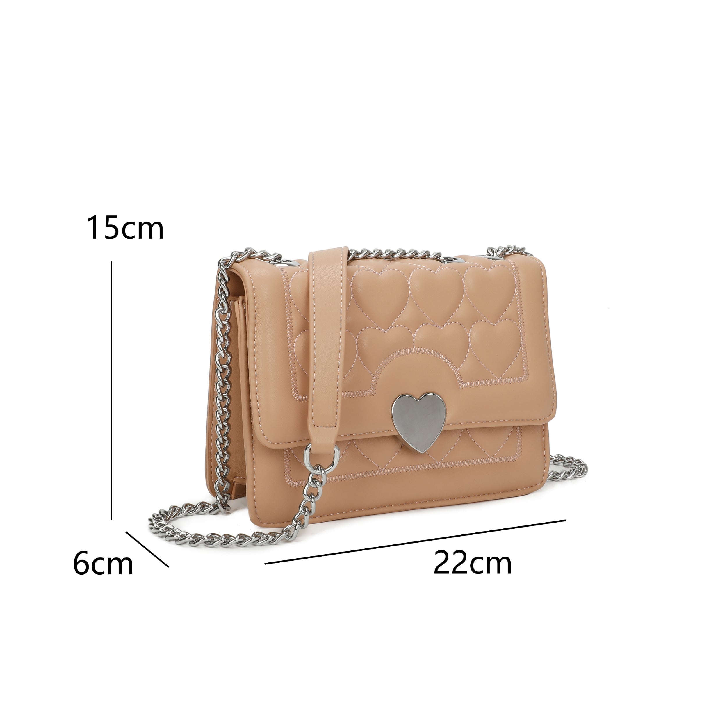 Craze London Quilted Crossbody Bag
