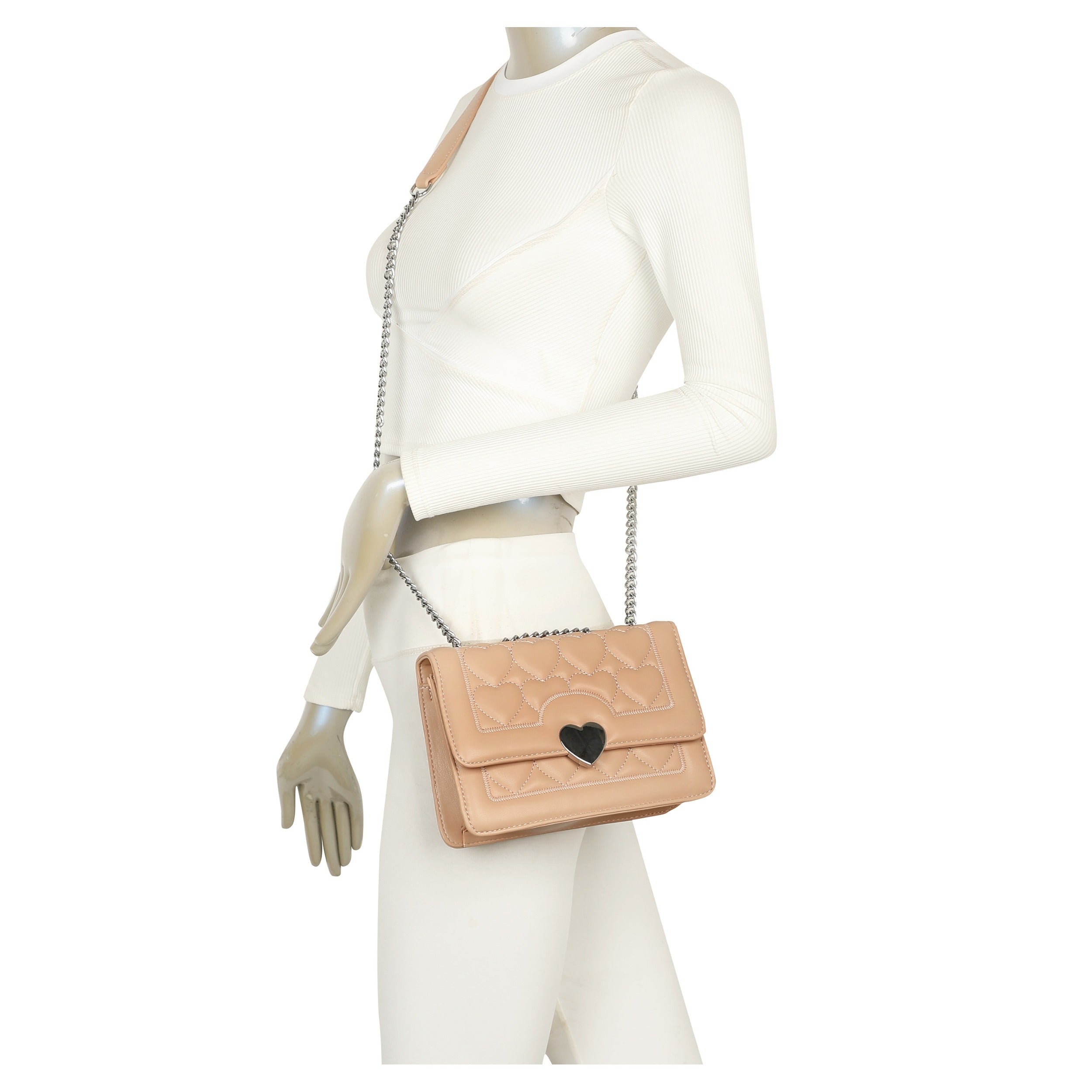 Craze London Quilted Crossbody Bag