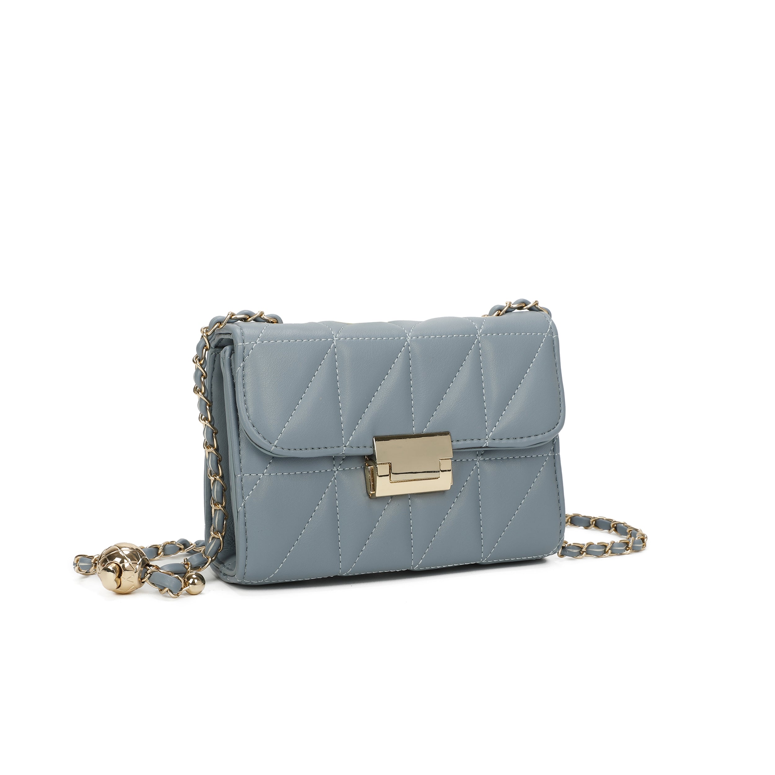Craze London Quilted Crossbody Bag Top flap with magdot