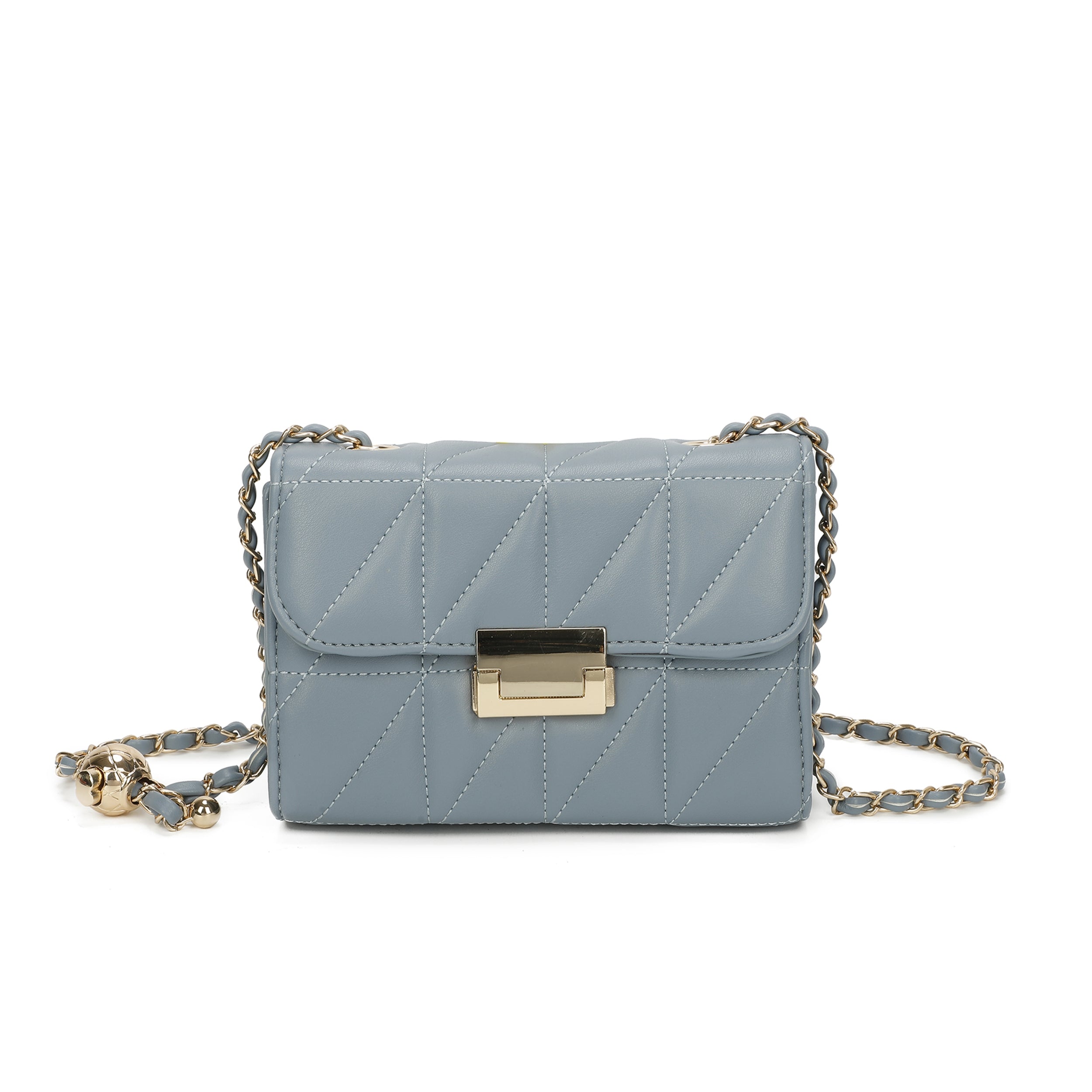 Craze London Quilted Crossbody Bag Top flap with magdot