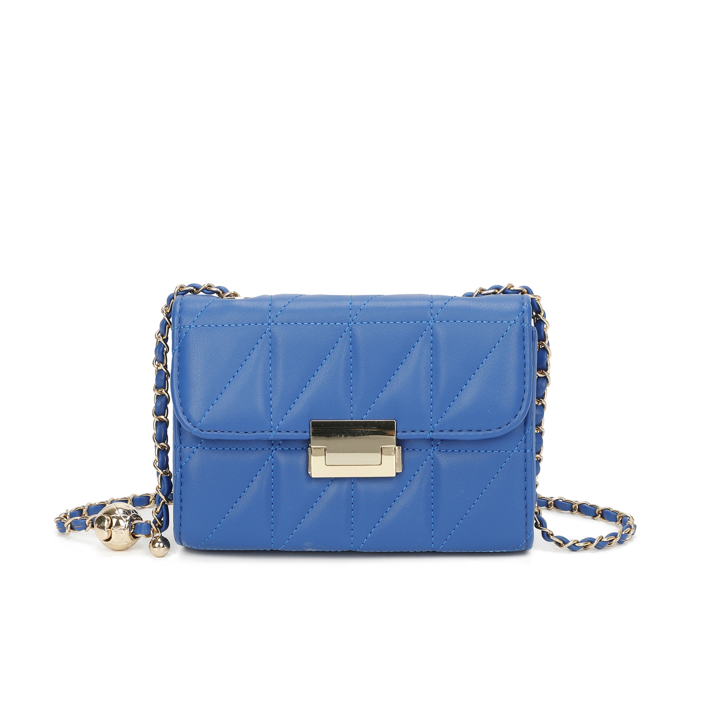 Craze London Quilted Crossbody Bag Top flap with magdot