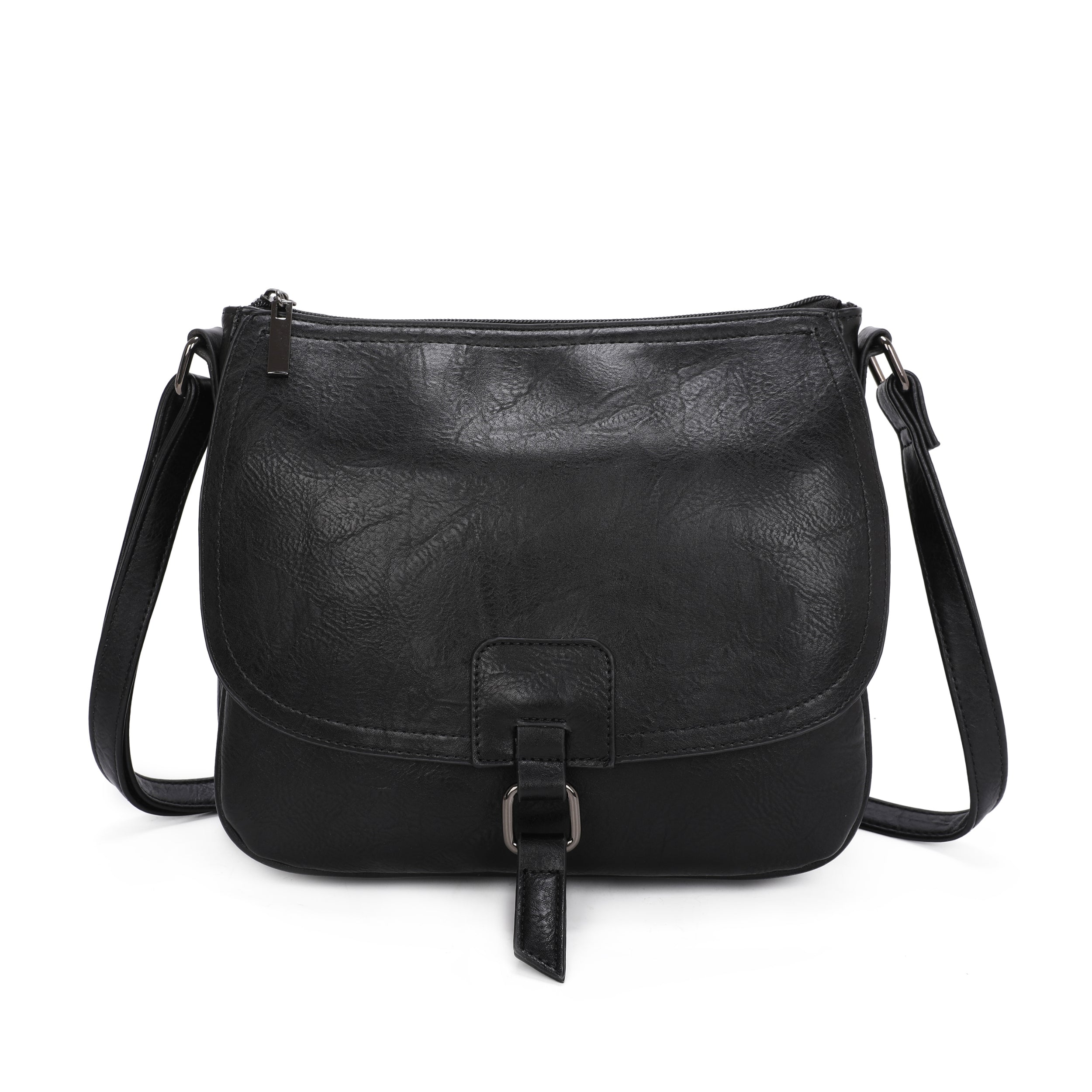 Craze London Real Leather Detailing Satchel Bag