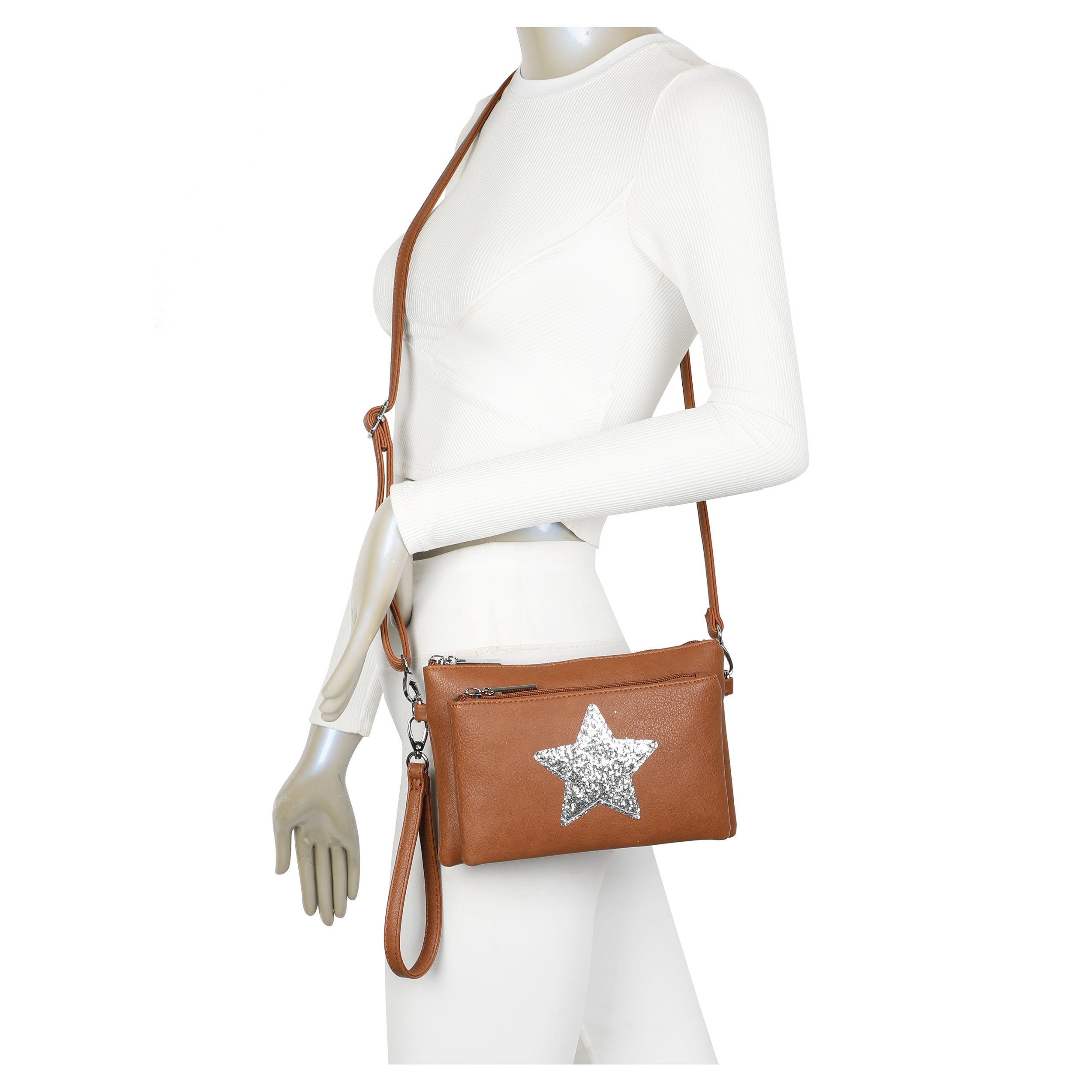 Craze London Star Crossbody Bag