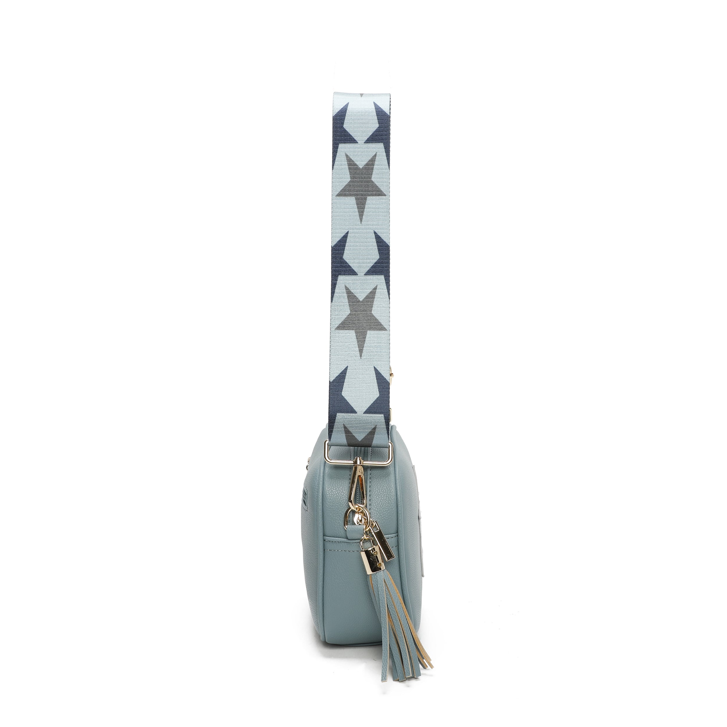 Star Crossbody Bag with Tassel Zip Closure