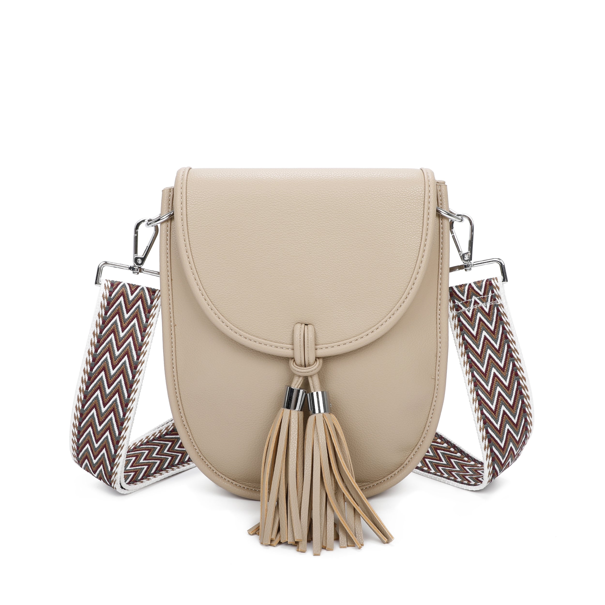 Tassel Cross body Bag with Internal Pocket