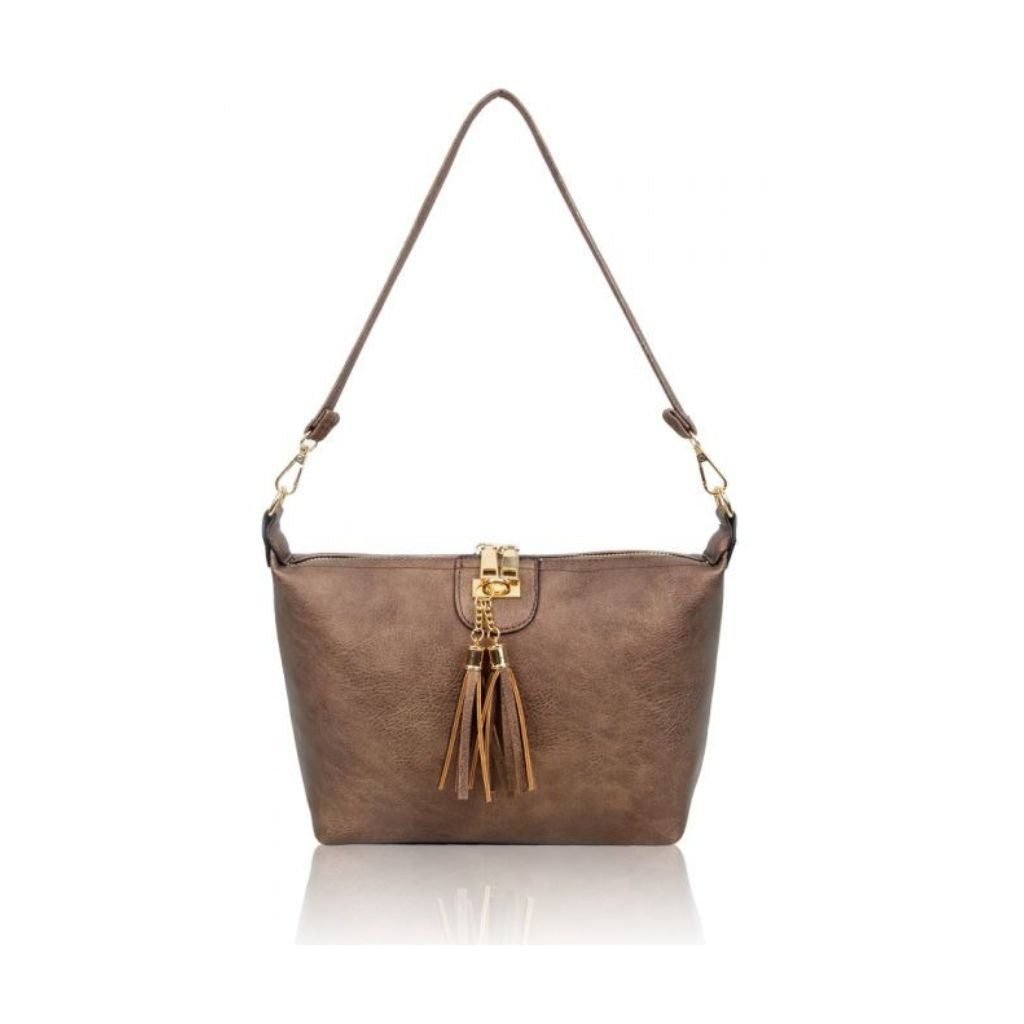 Tassel Detail Shoulder Bag