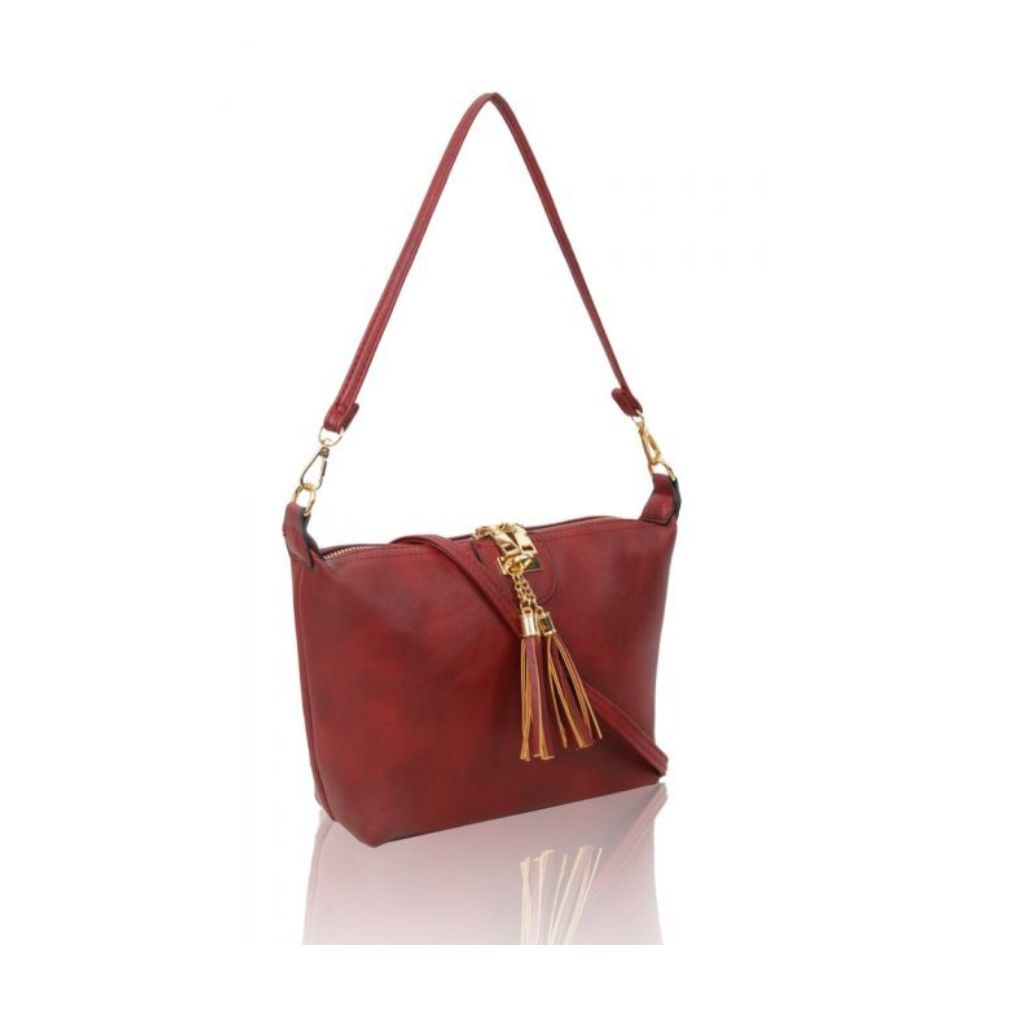 Tassel Detail Shoulder Bag