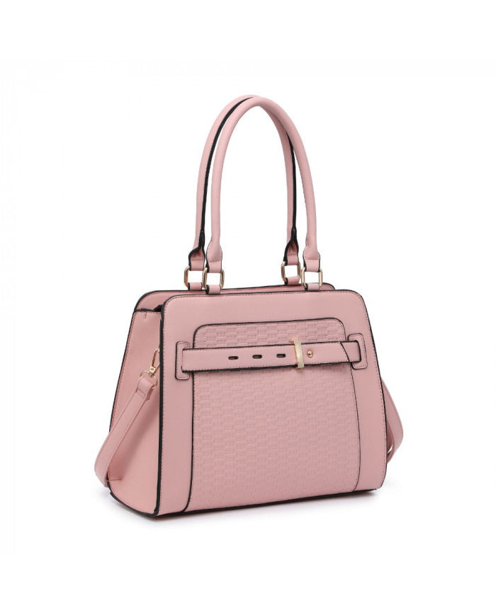 Craze London Tote Bag with Weave Pattern