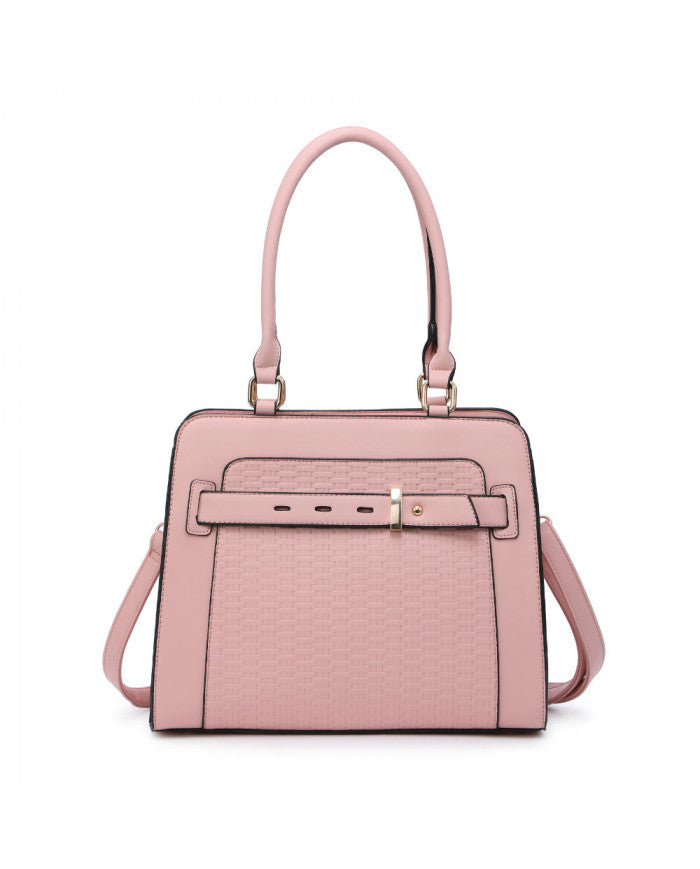 Craze London Tote Bag with Weave Pattern