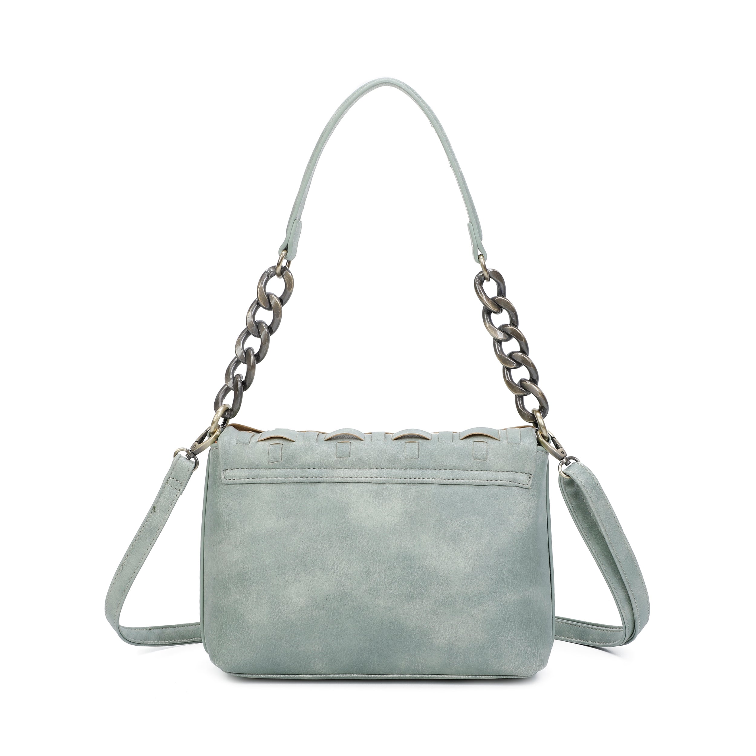 Craze London Woven Shoulder Bag