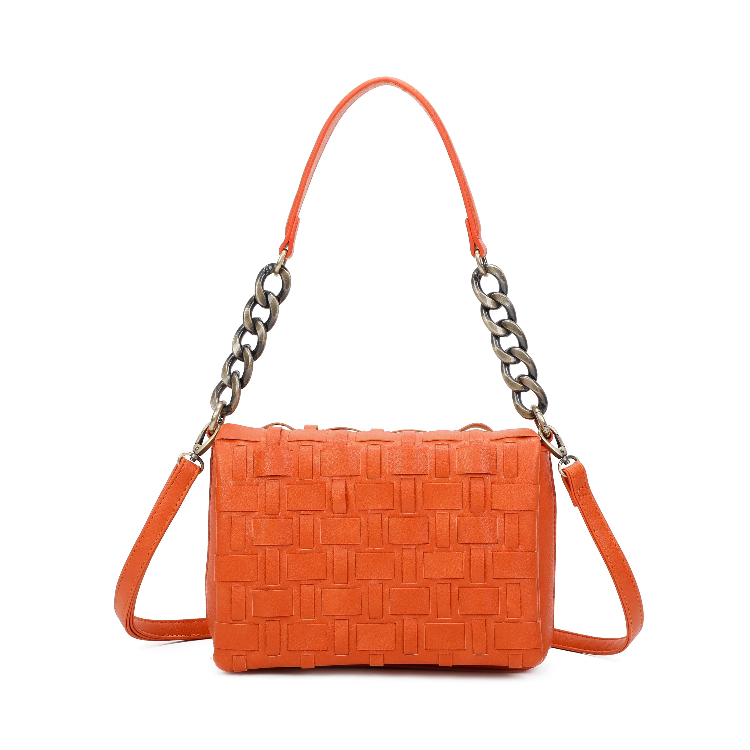 Craze London Woven Shoulder Bag