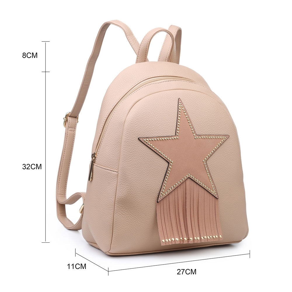 Small Backpack Fashion Shine Rucksack Travel Bag (1286_MILANO)