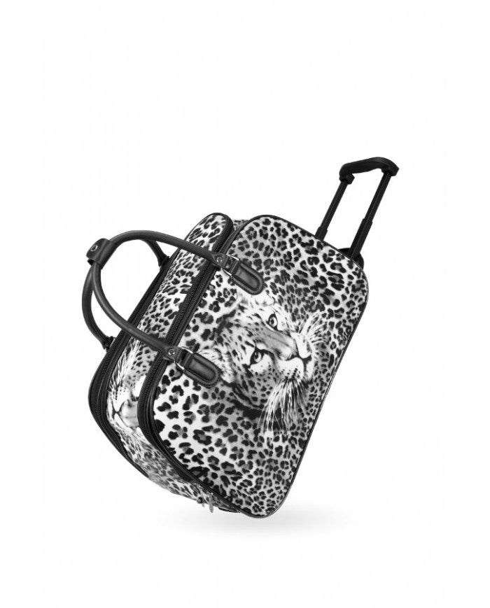 Craze London Unisex Travel Holdall Bags Hand Luggage Design Print Weekend Wheeled Trolley Bag