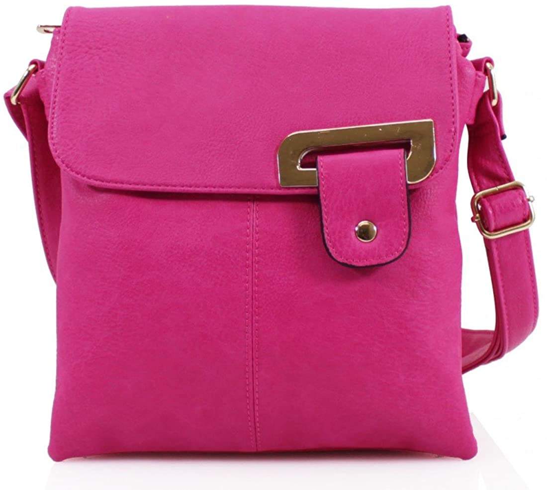 Women Multi Pocket Buckle Crossbody Bag (9977)