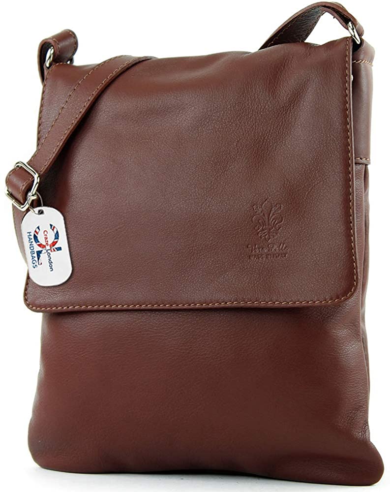 Genuine Italian Leather Verapelle Large Cross body Bag (206S)