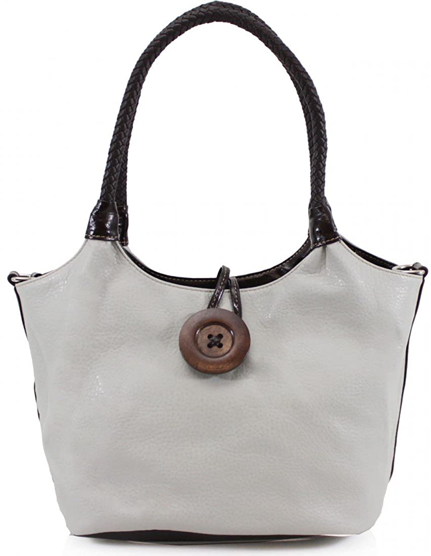 Women's Wood Button Shoulder Bag (858)