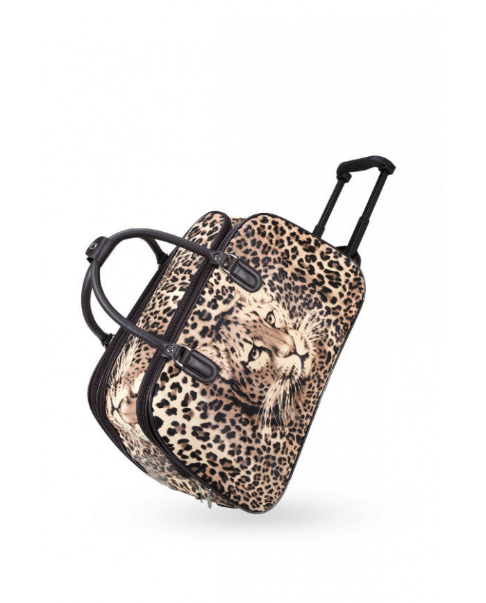 Craze London Unisex Travel Holdall Bags Hand Luggage Design Print Weekend Wheeled Trolley Bag