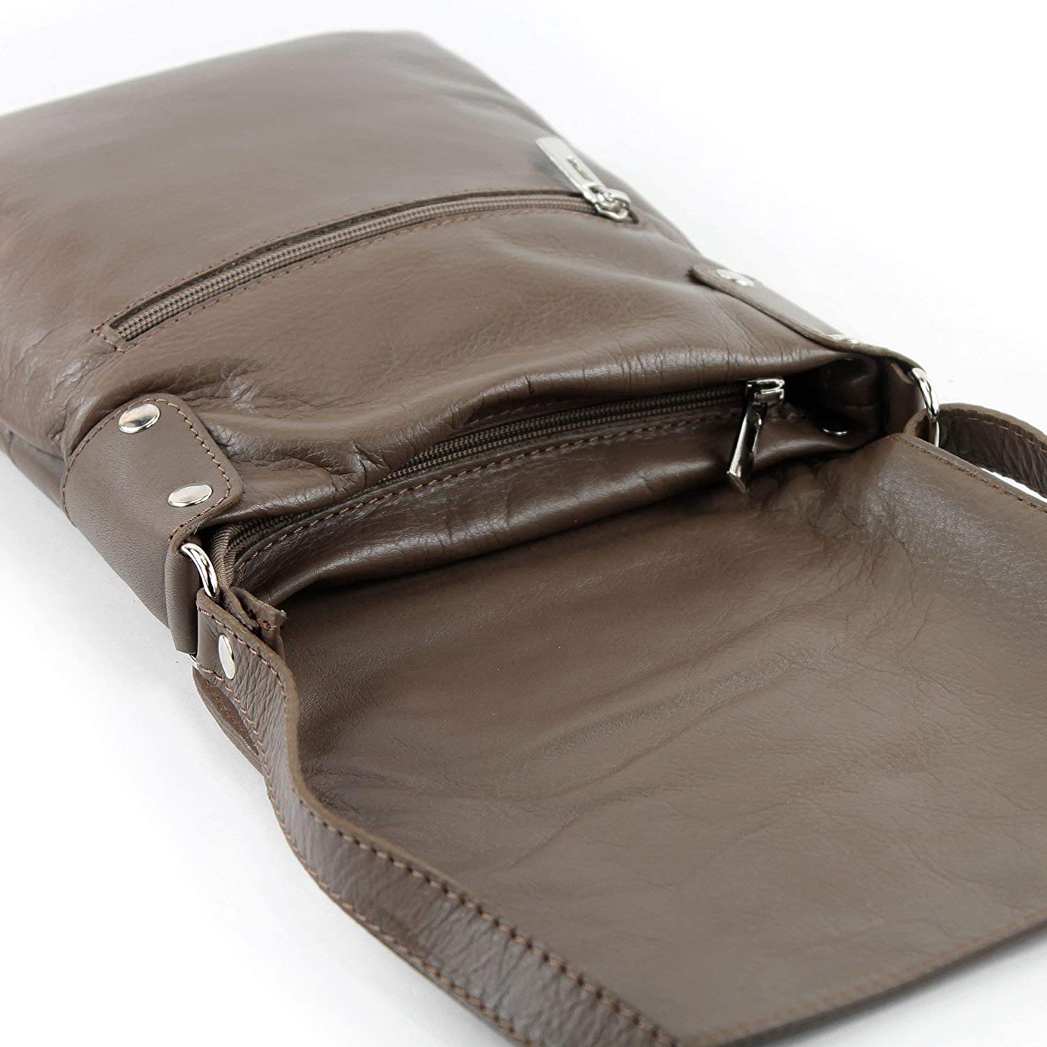 Craze London Women Genuine Italian Leather Verapelle Large Cross body Shoulder Messenger Bag