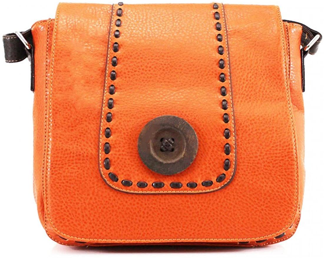 Women Wood Button Crossbody Bag (996)