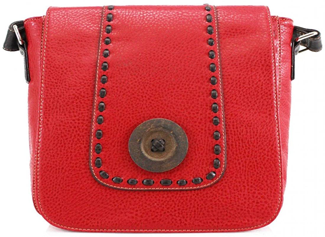 Women Wood Button Crossbody Bag (996)