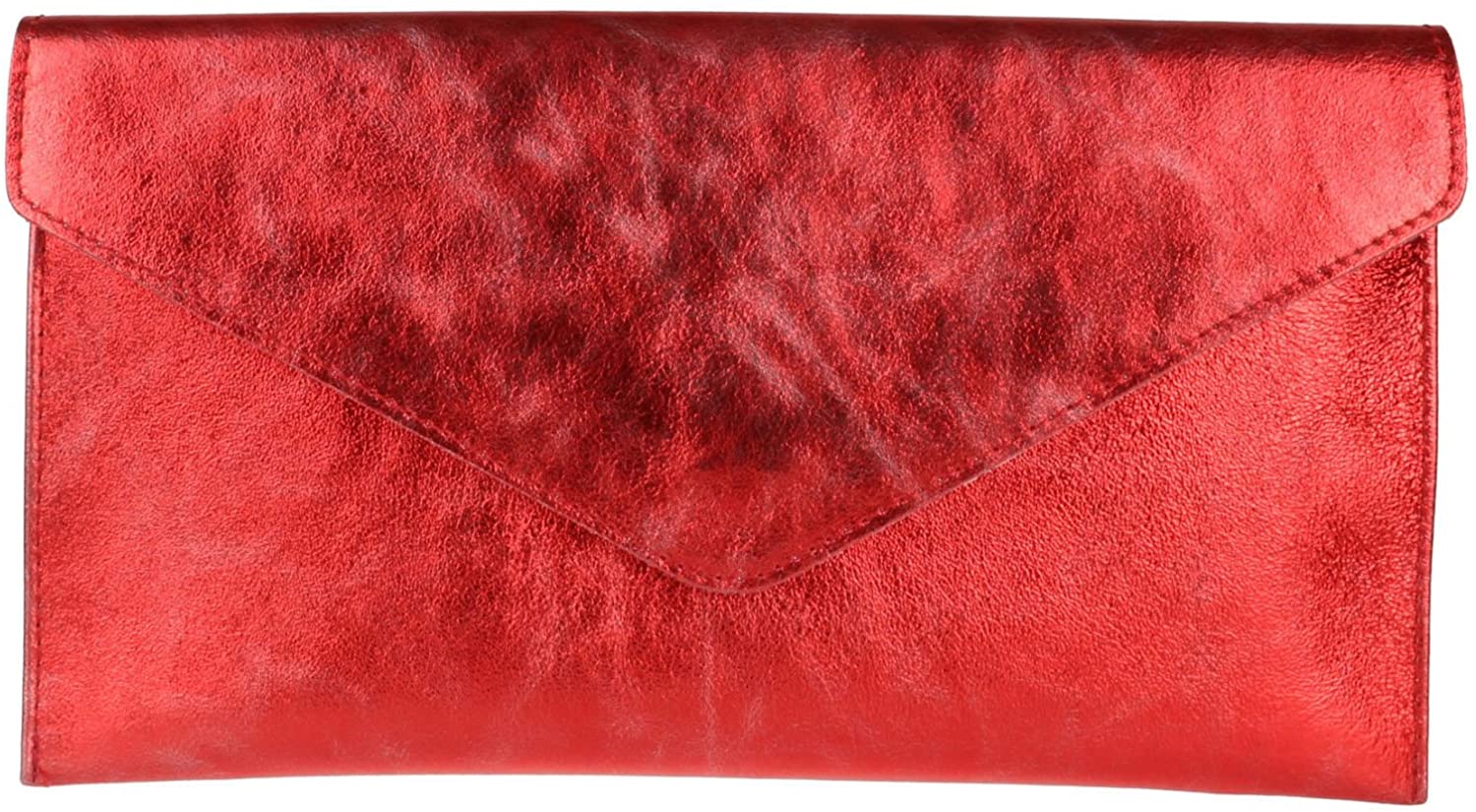 Genuine Italian Suede Leather Large Envelope Clutch Bag (V108)