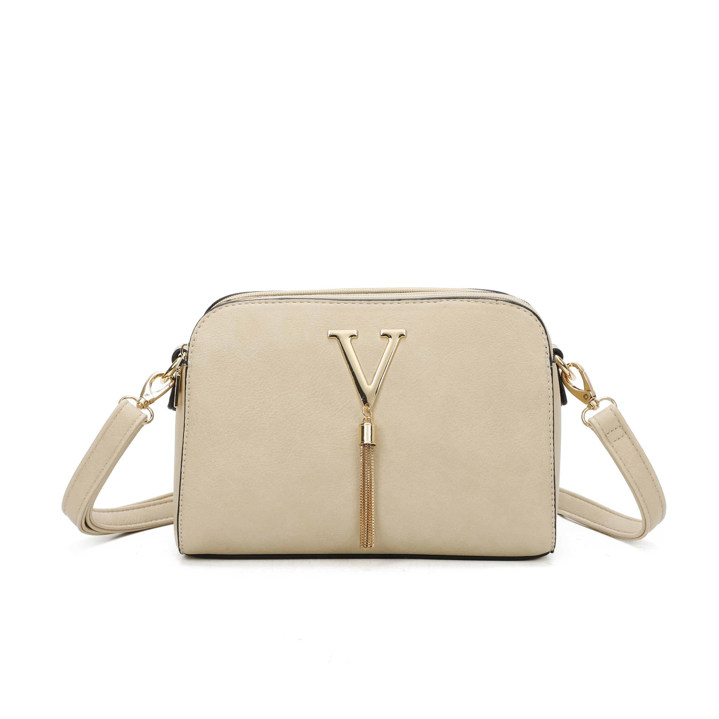 Craze London Crosssbody bag with Top Zip Closure
