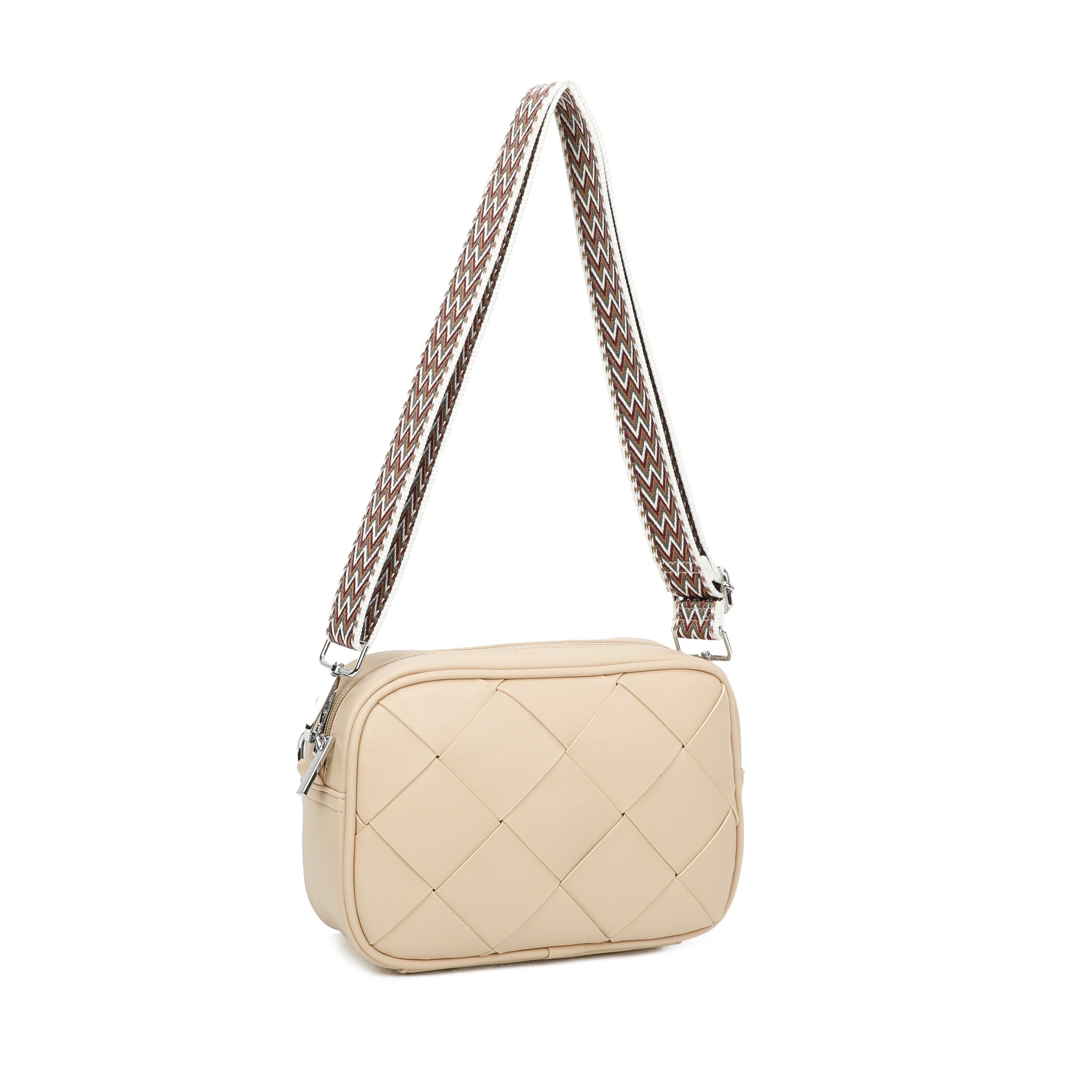 Craze London Woven Crossbody bag