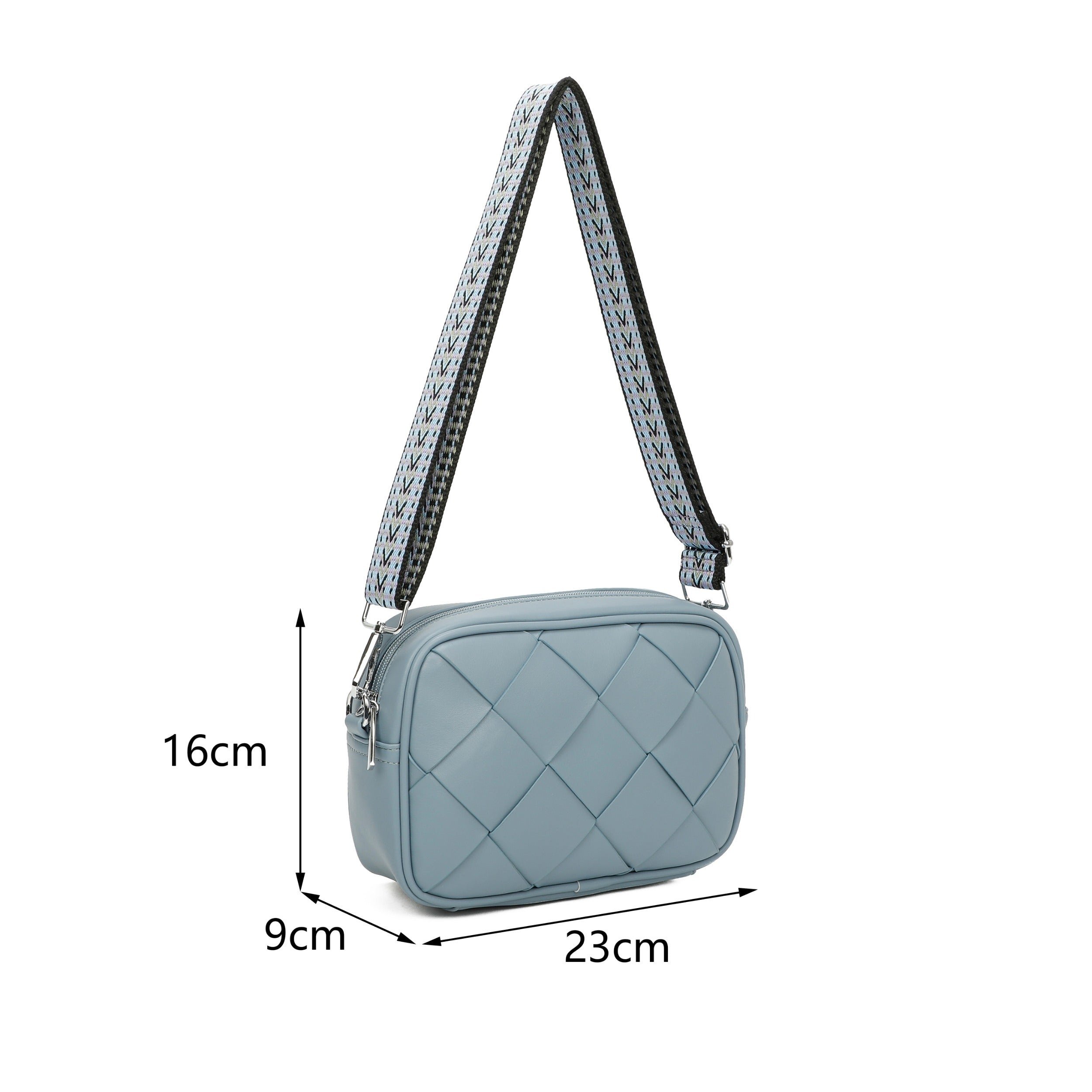 Craze London Woven Crossbody bag
