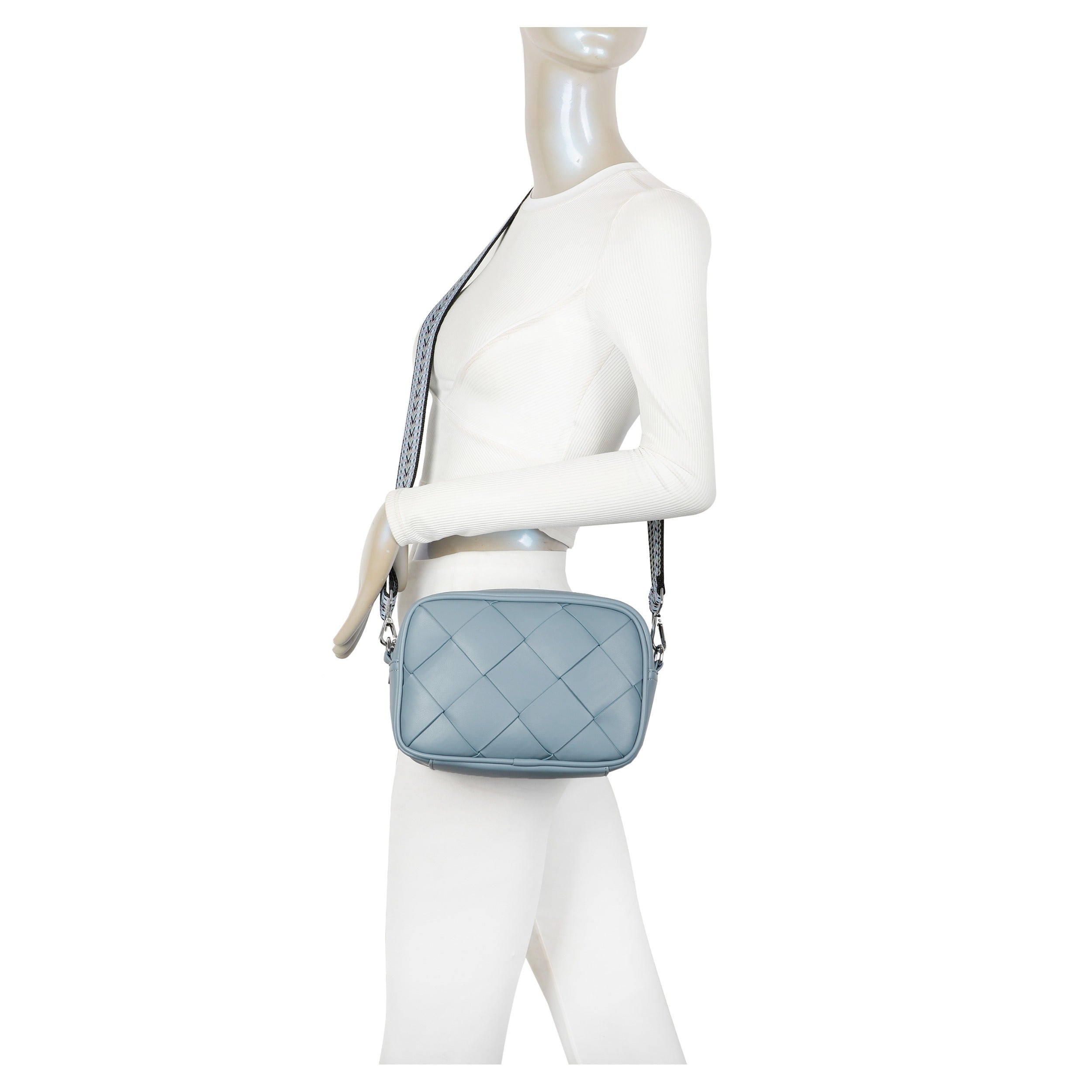 Craze London Woven Crossbody bag