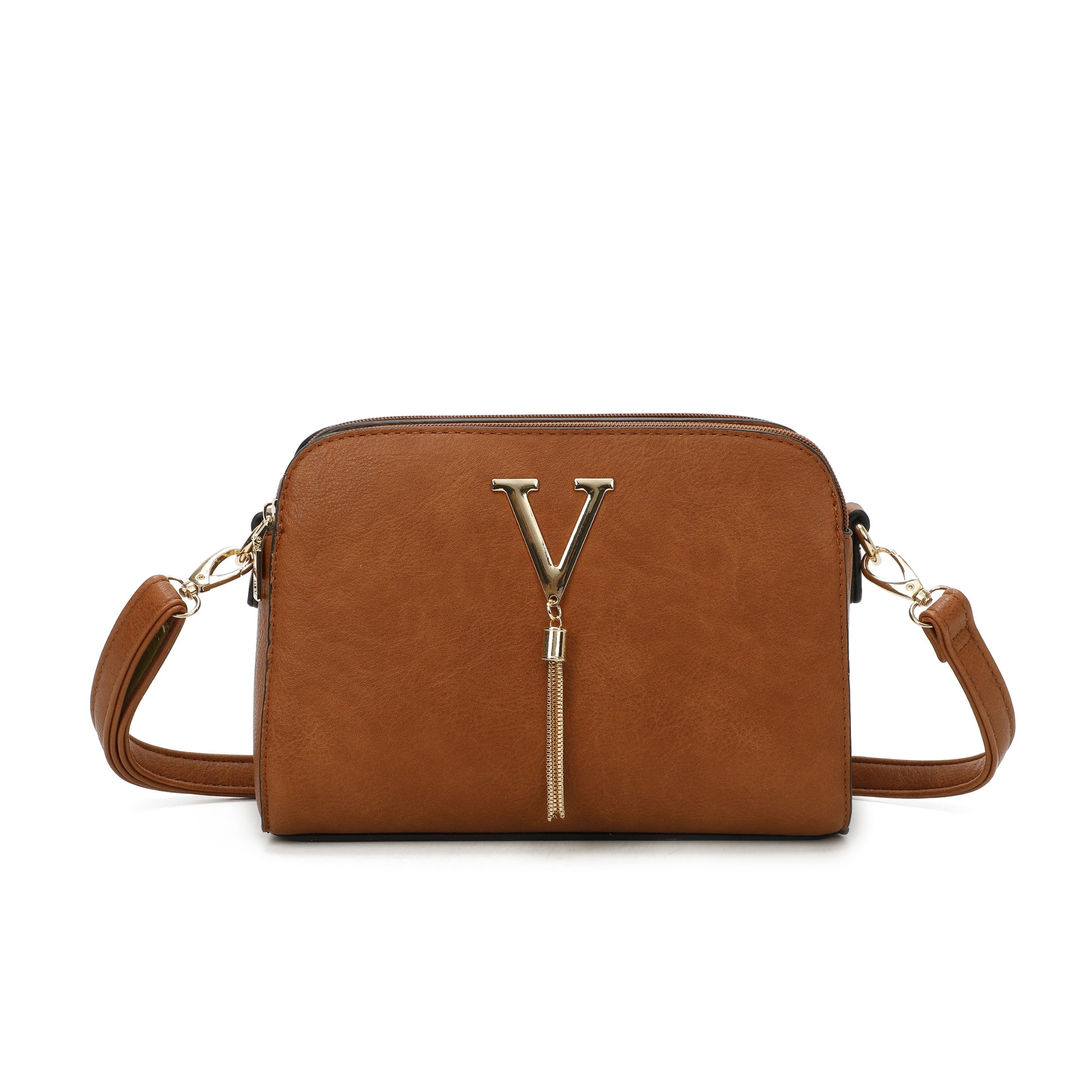 Craze London Crosssbody bag with Top Zip Closure