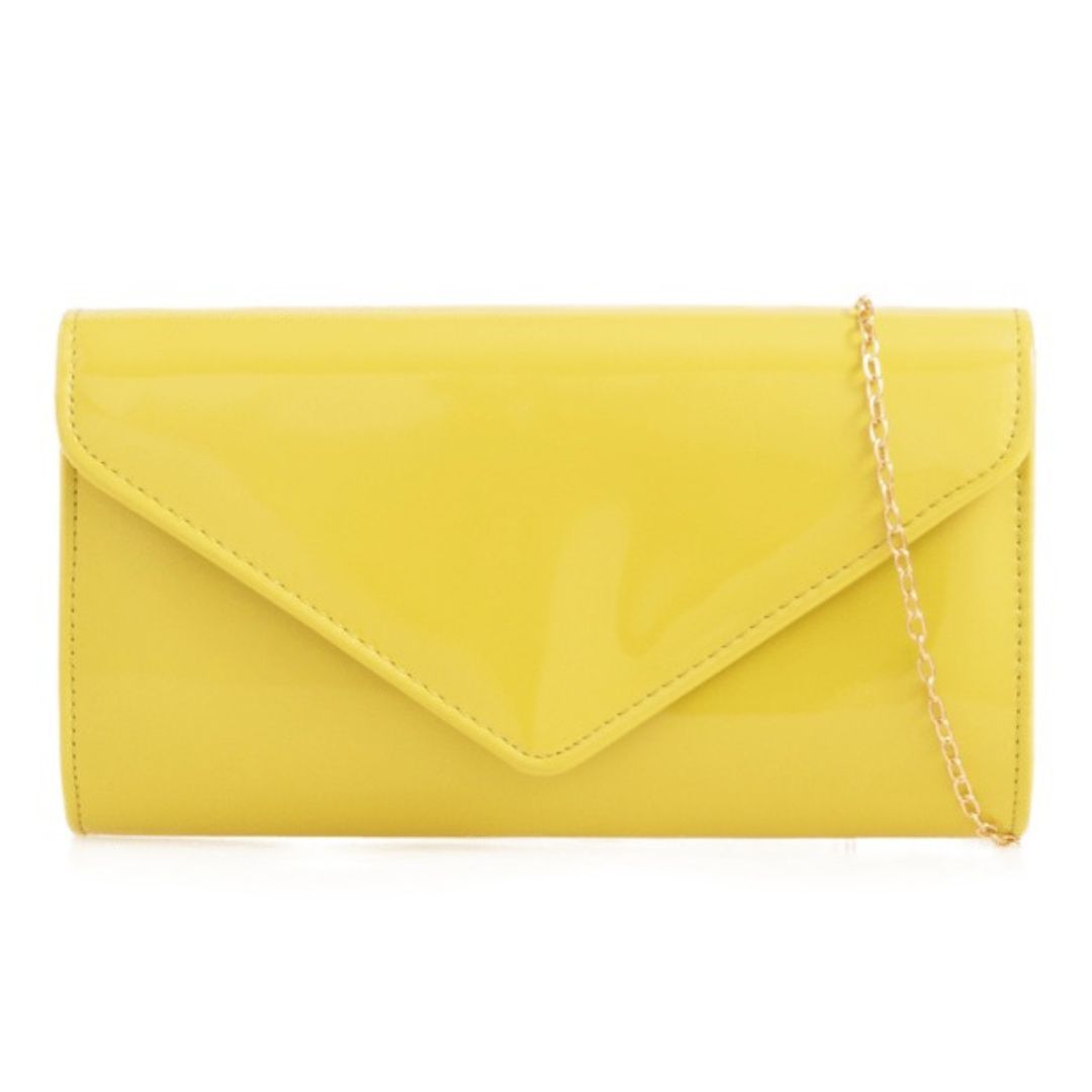 Craze London Patent Clutch Bag