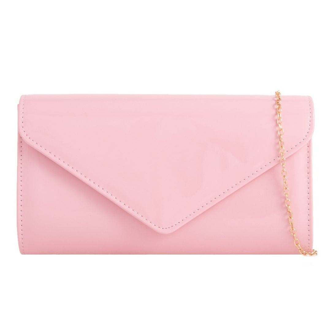 Craze London Patent Clutch Bag