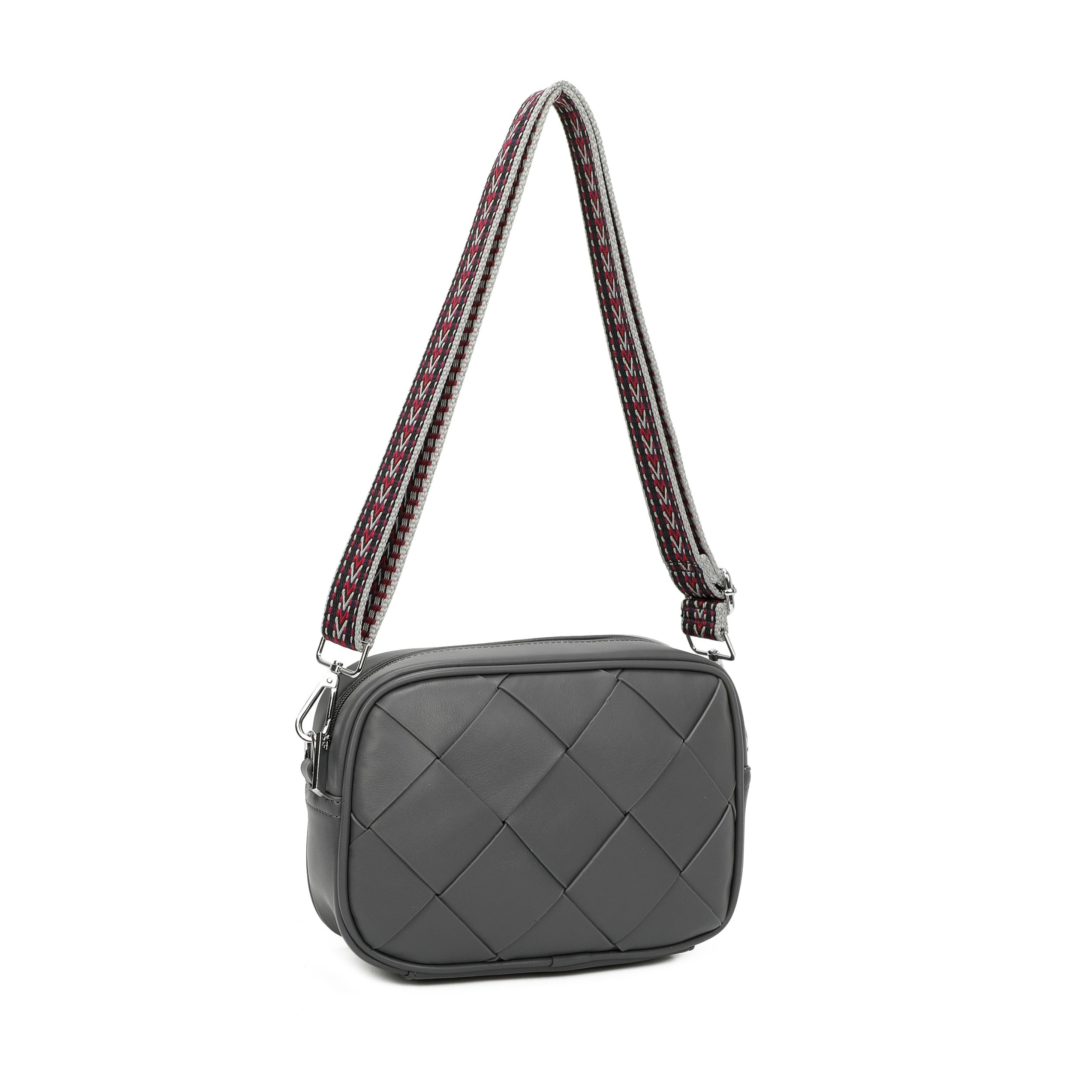 Craze London Woven Crossbody bag