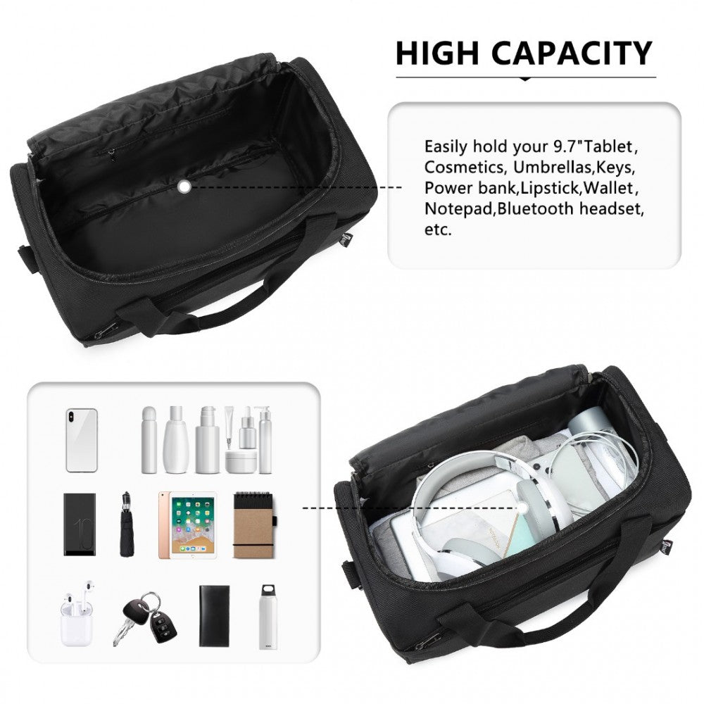 Craze London Structured Travel Duffle Bag