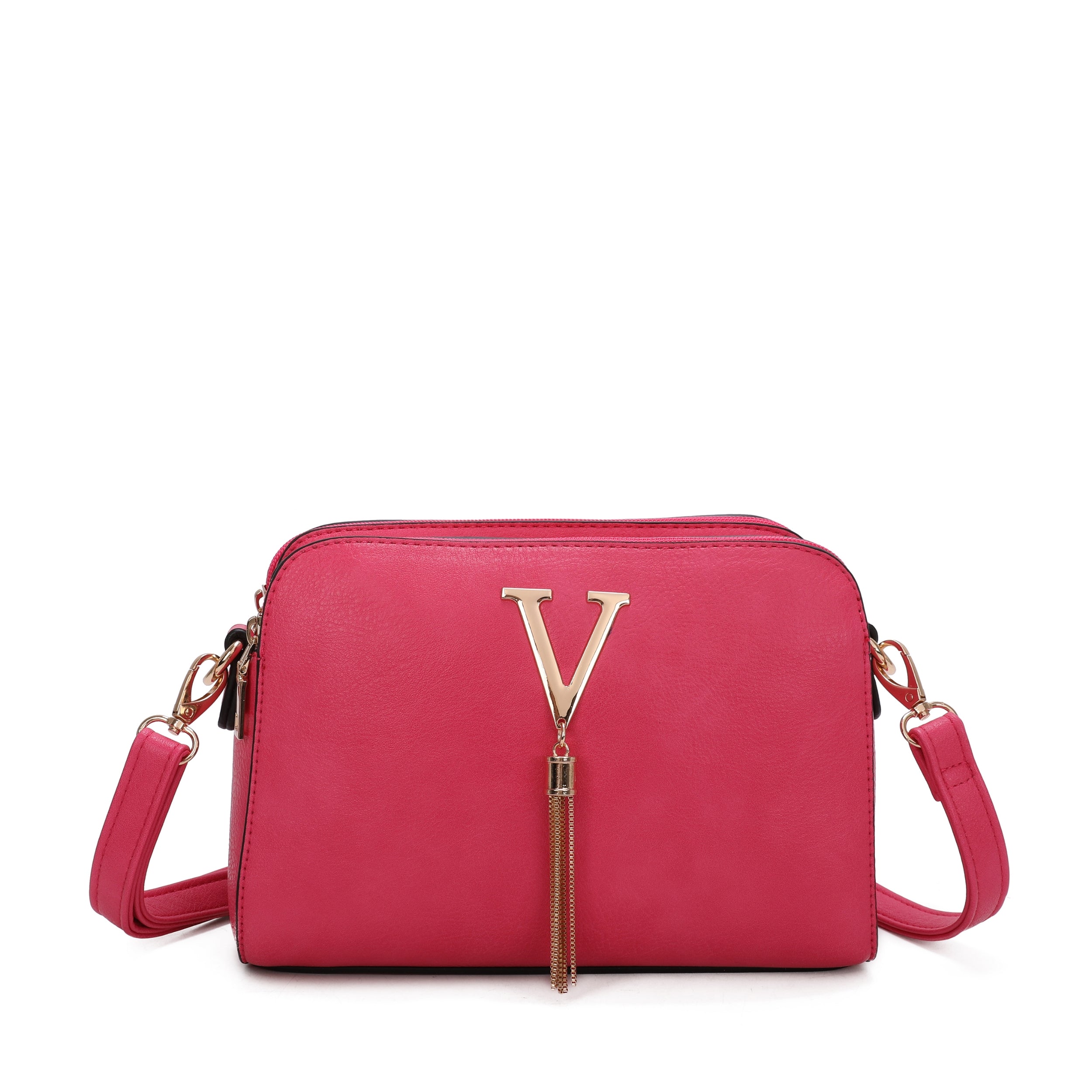 Craze London Crosssbody bag with Top Zip Closure