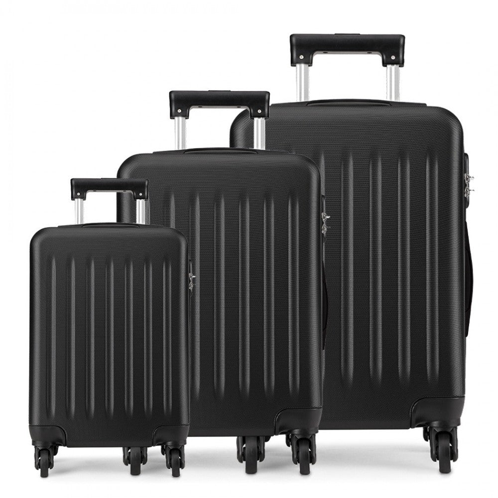 Craze London ''19'' 24''28''INCH ABS HARD SHELL CARRY ON LUGGAGE 4 WHEEL SPINNER SUITCASE