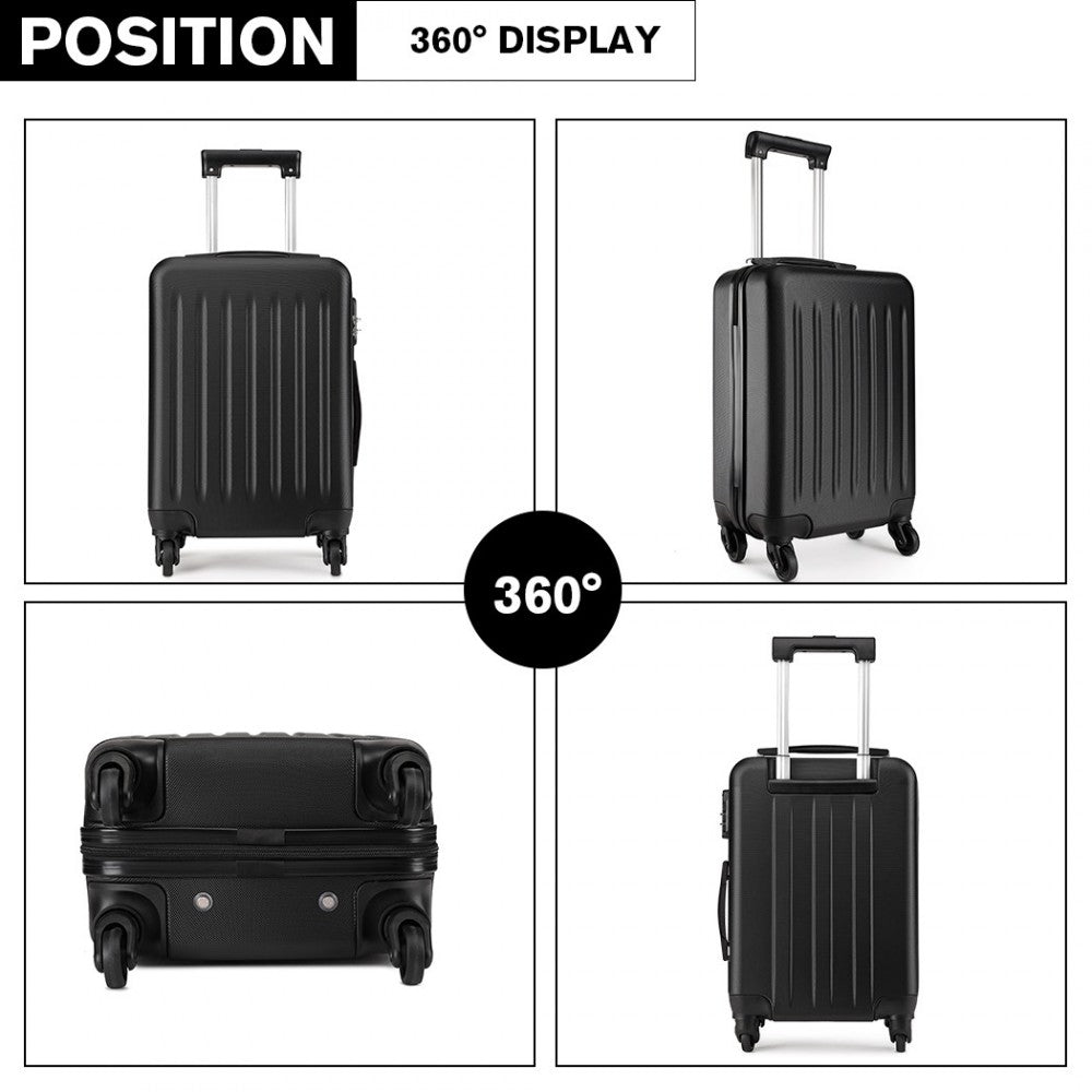 Craze London ''19'' 24''28''INCH ABS HARD SHELL CARRY ON LUGGAGE 4 WHEEL SPINNER SUITCASE