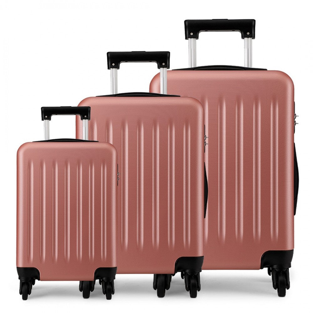Craze London ''19'' 24''28''INCH ABS HARD SHELL CARRY ON LUGGAGE 4 WHEEL SPINNER SUITCASE