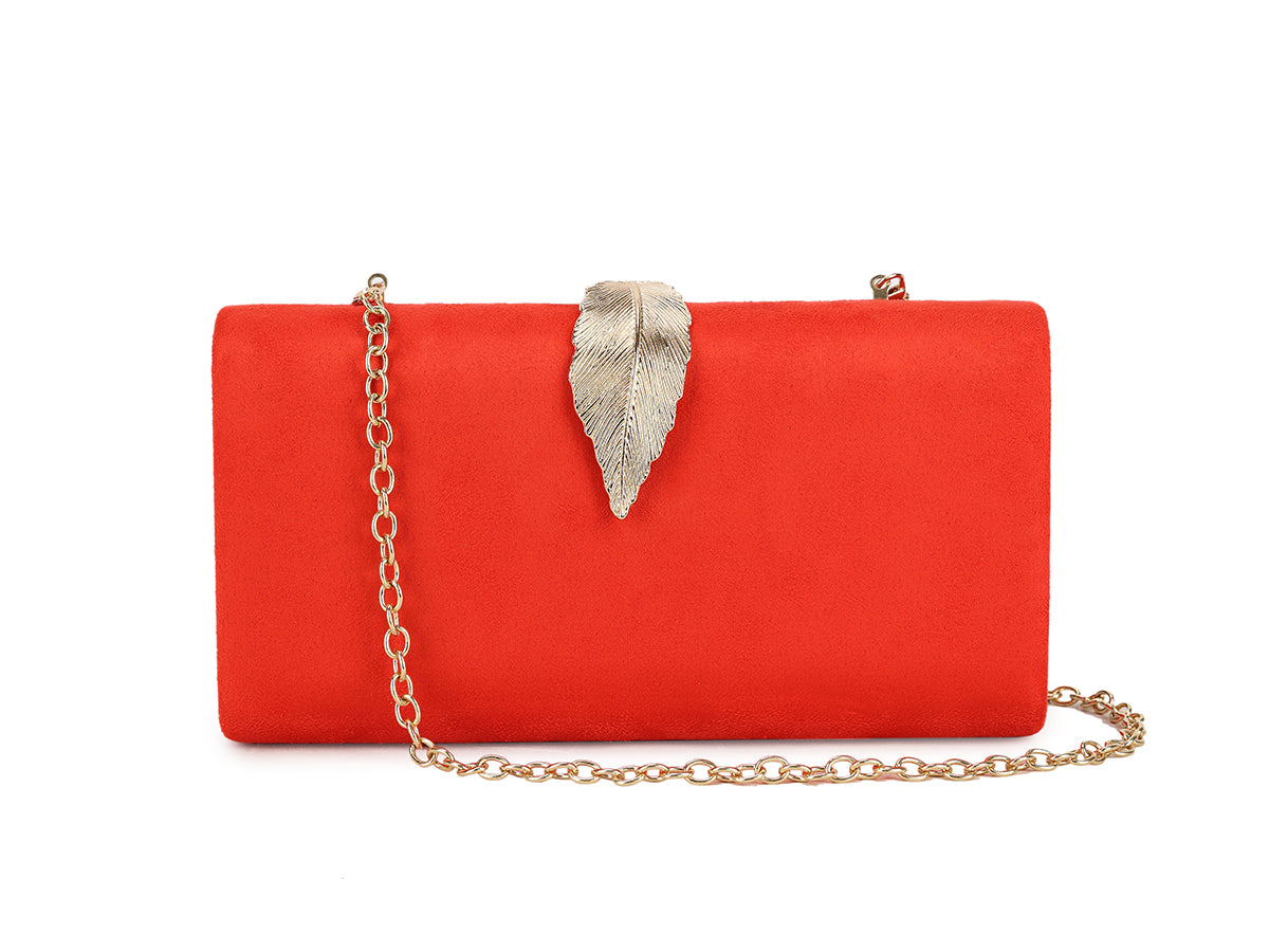 Women's Faux Suede Wedding Party Prom Evening Chain Clutch Bag Handbag