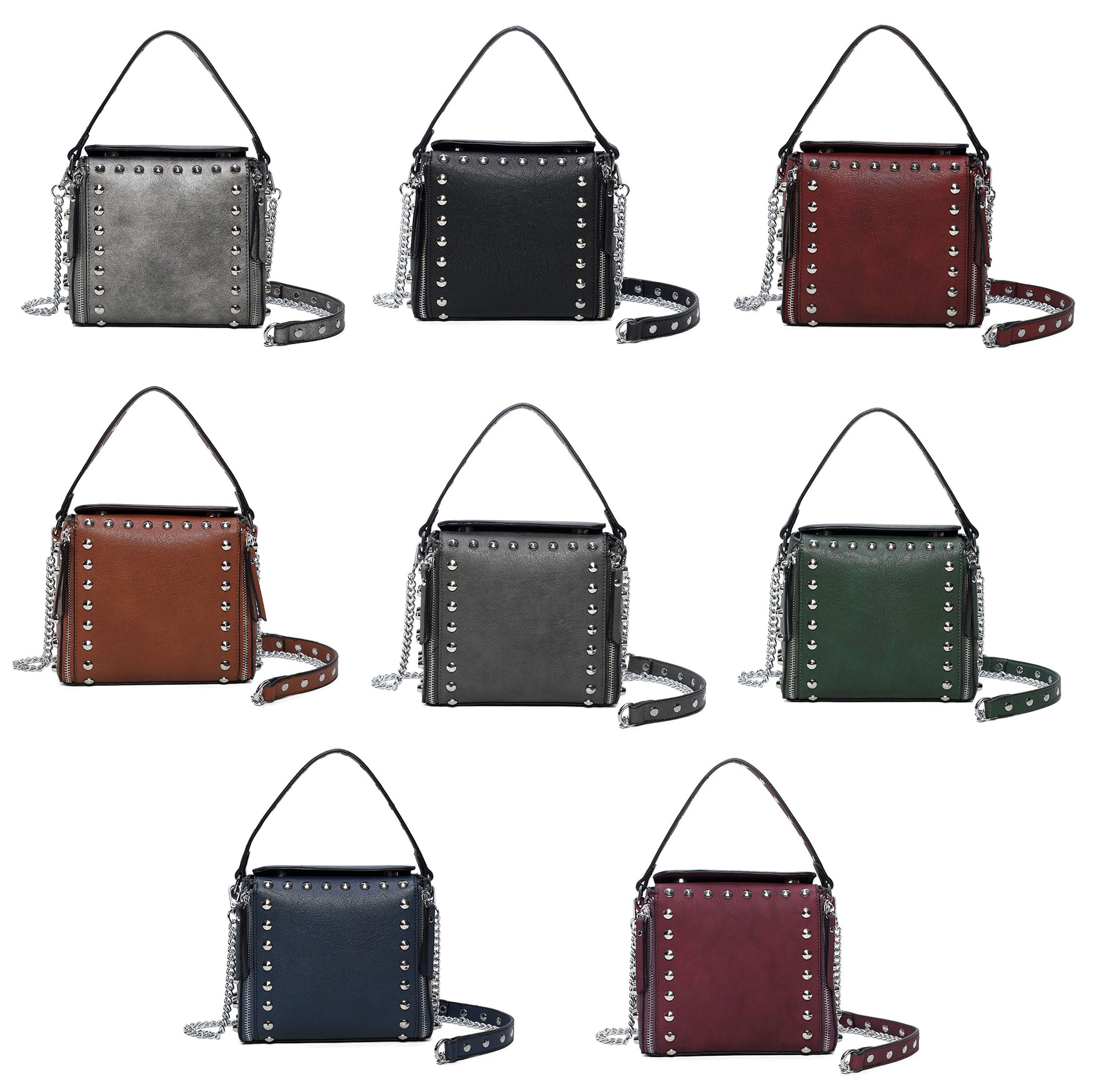 Women Top Handle Fashion Crossbody Bags PU Leather