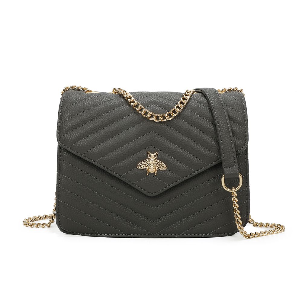 Women's Quilted Design Shoulder Handbag with Shoulder Strap
