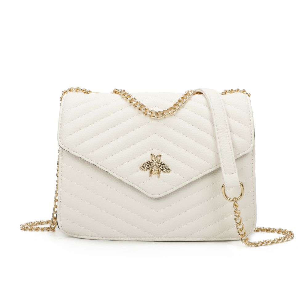 Women's Quilted Design Shoulder Handbag with Shoulder Strap
