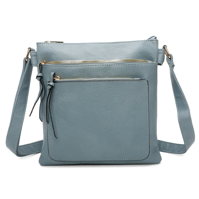 Craze London Crossbody Bag with an Inside Pocket and a Front Pocket