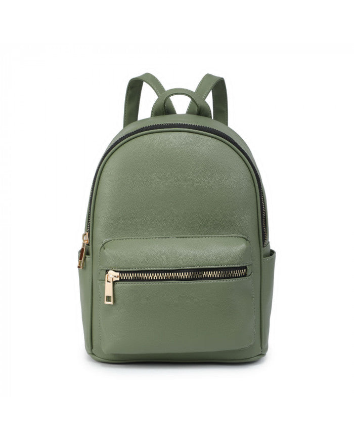 Craze London Backpack with zipped front pocket