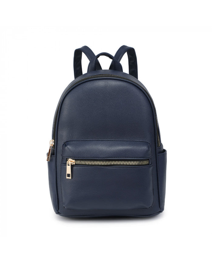 Craze London Backpack with zipped front pocket