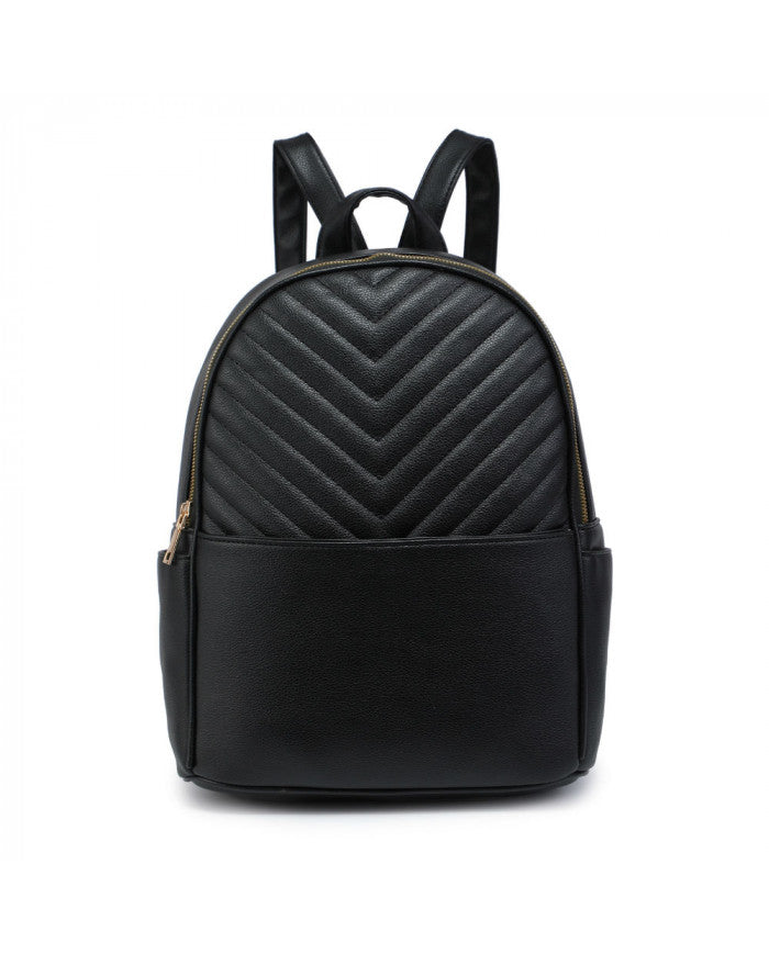 Craze London Backpack with quilted pattern and front pocket