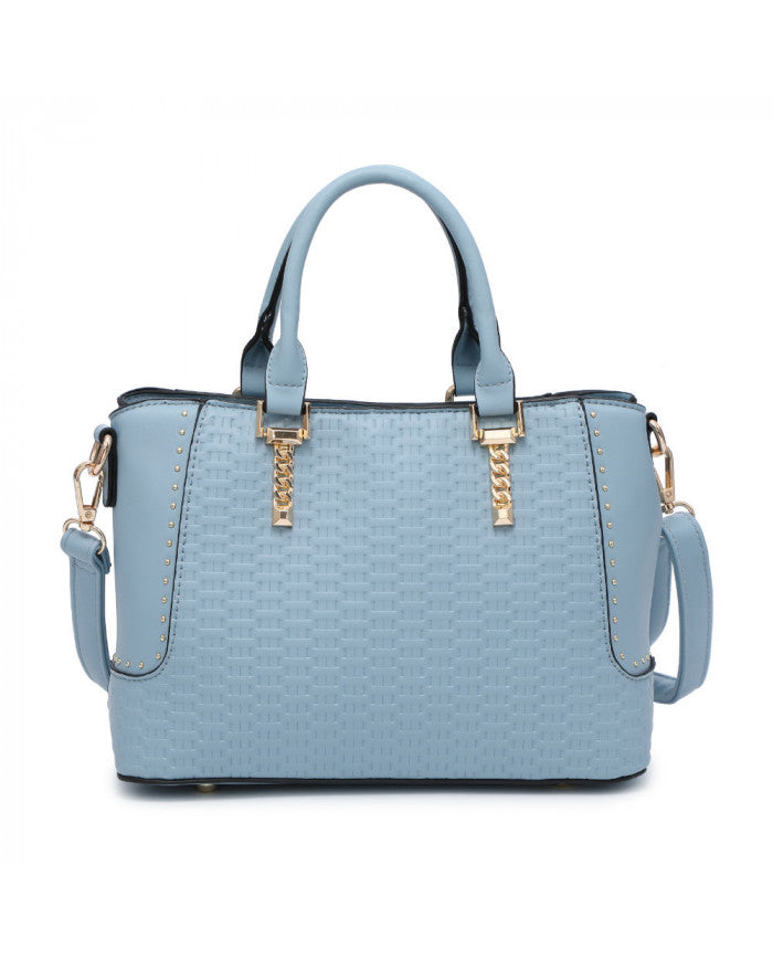 Craze London Mini Tote- Handbag with weave pattern